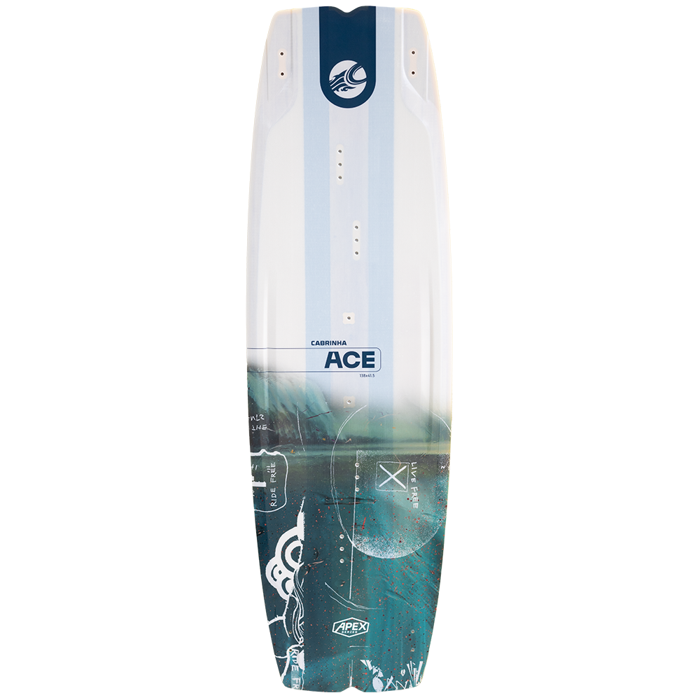 The 2025 Ace Apex board combines the best of both worlds with a durable wood core outer frame and a foam core for a lively, lightweight feel. The new flex pattern and optimized volume distribution make this board the ultimate choice for any conditions, delivering a unique riding experience with unmatched performance and durability.