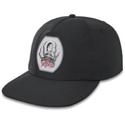 Dakine Fresh Catch Unstructured Hat in Black - Stylish ocean lifestyle hat with fish patch, UPF 50+ sun protection, and comfy fit for fishing or everyday wear