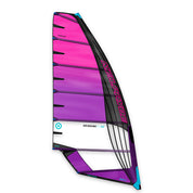NEILPRYDE 24 RS Racing EVO XV sail for slalom and foil racing. Quadruple luff construction, 7 batten design, and new materials for durability and performance.