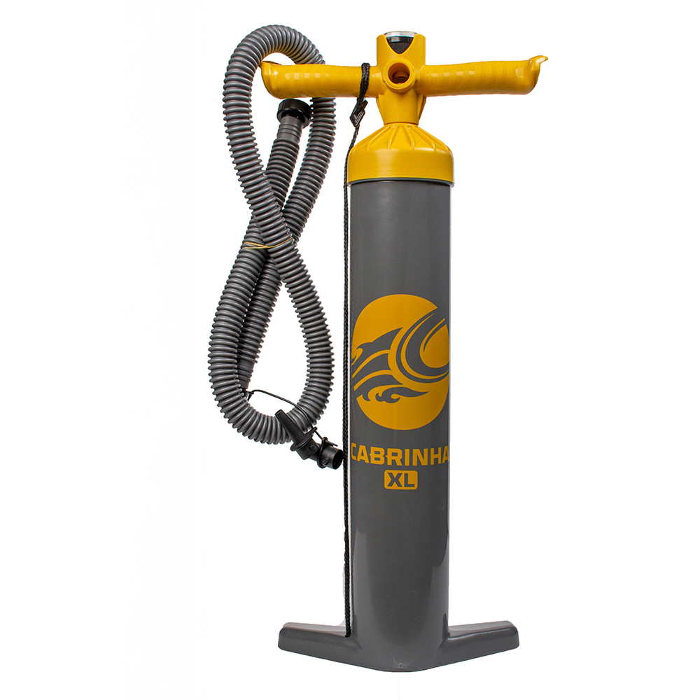 Cabrinha Deluxe High Volume Size Pump - Ergonomic handles for easy inflation of kites, high pressure switch for quick setup