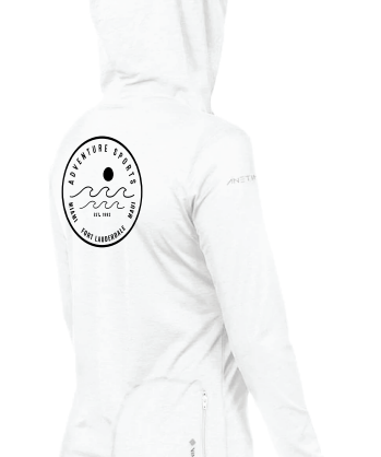 Anetik Women's Breeze Hoody Wave - Adventure Sports Sun Shirt for Extreme Hot Climates