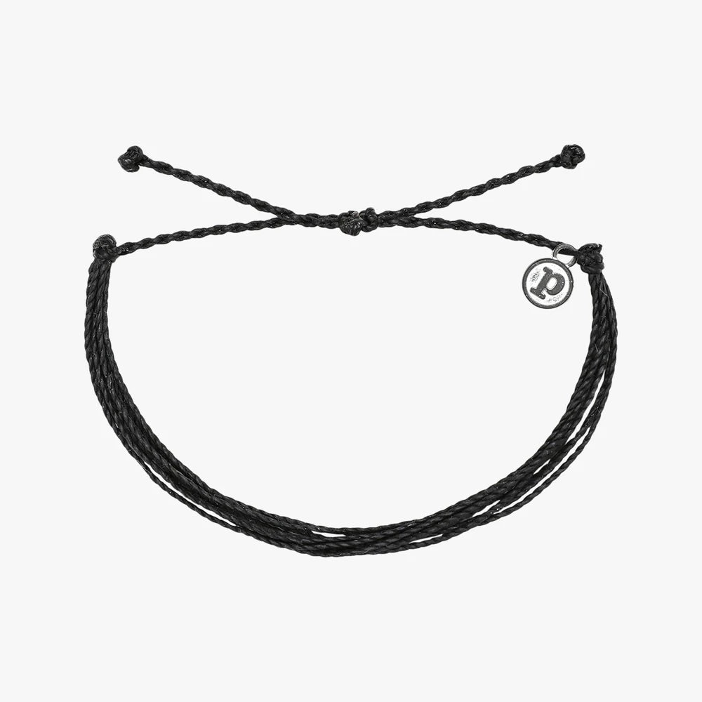 Handmade black Pura Original bracelet, waterproof and unique. Elevate your style with this must-have accessory. Buy now!