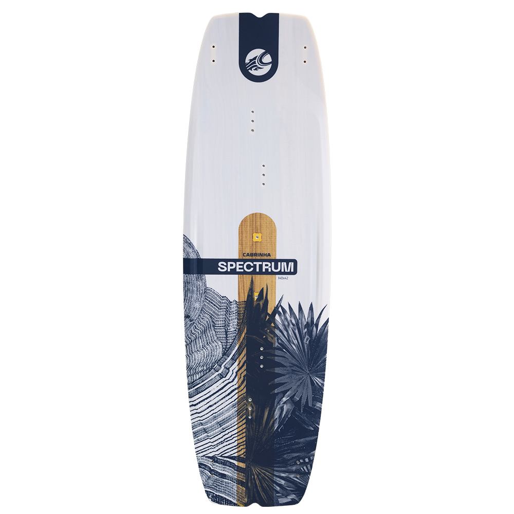 The all-new Spectrum, now in its 13th year, offers enhanced shaping for a livelier feel and updated features like canted fins and an improved tip channel for better grip. Perfect for effortless upwind riding and holding power for jumps, the Spectrum is a versatile board that exceeds expectations, no matter your skill level or riding style.