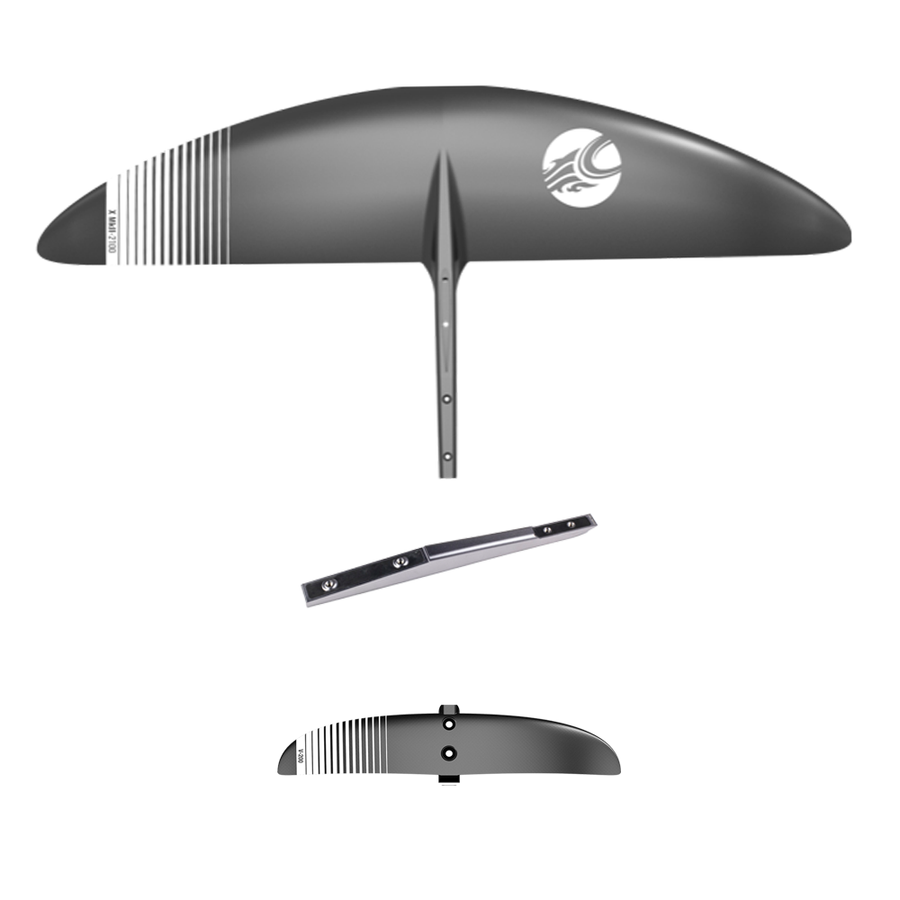 Cabrinha X-Series Foil Kit with X1240 Wing, V200 Stabilizer, and 346MM Fuselage - Hydrofoil Performance Evolution.