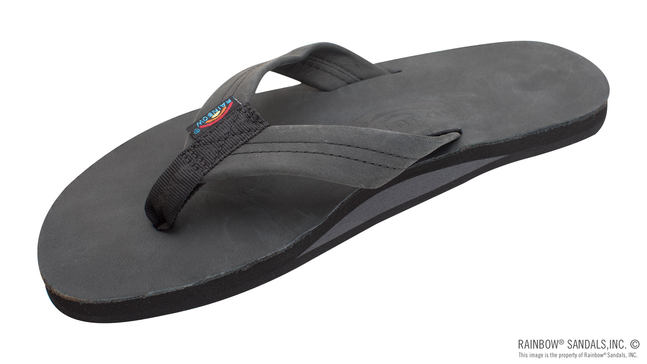 Rainbow M Premier Leather Sandal in Brown, Single Layer Arch XXXL - Original Rainbow® Logo, Nubuck Leather, Triple Stitched - Shop Now!