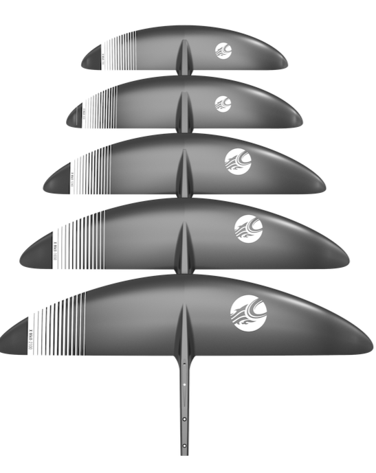X-Series MKII 700 Front Wing for Freeride - Agile, Lean Profile, Tapered Fit, Torsional Stiffness - PMI Core, Pre Preg Construction