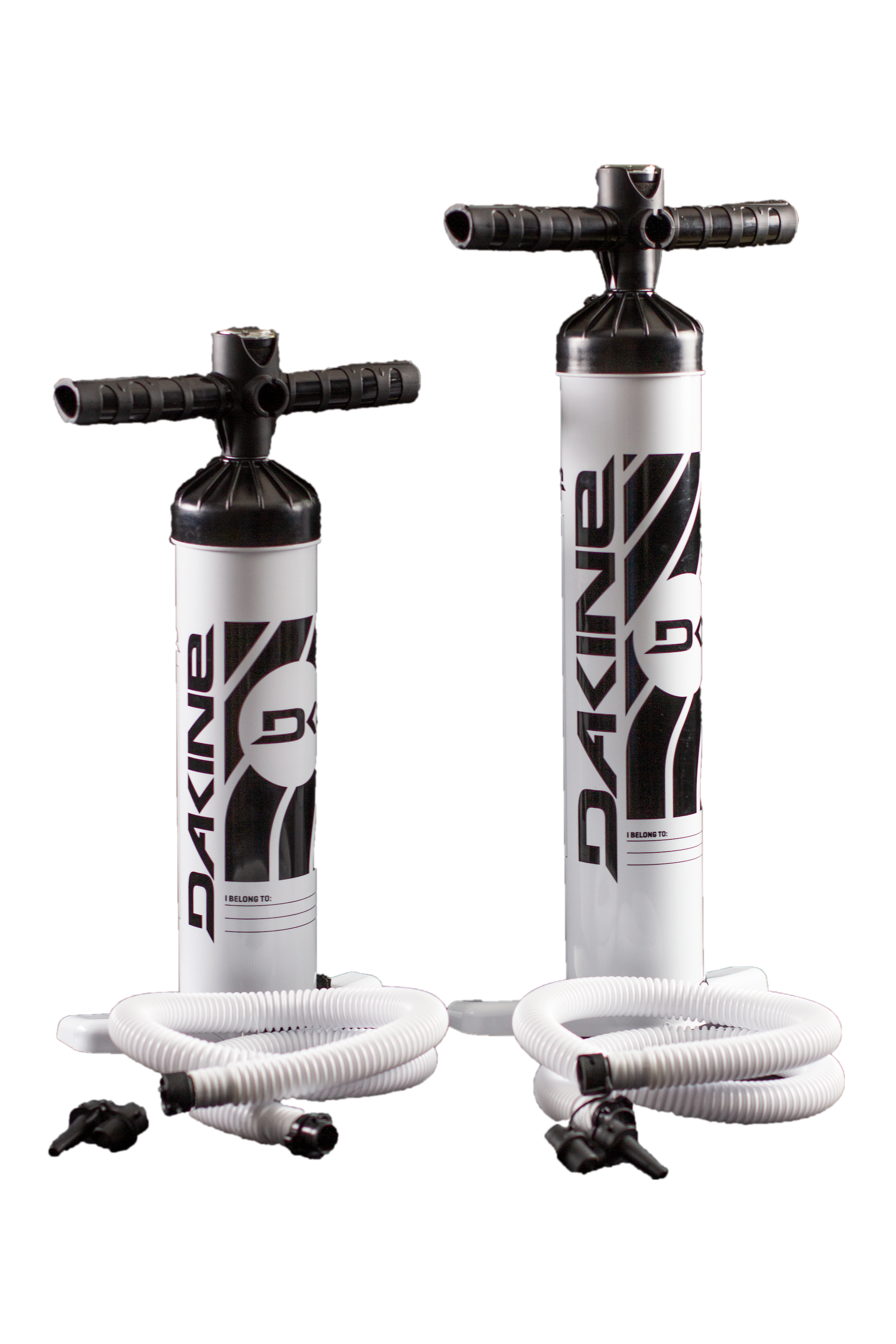 DK-Pump by Dakine in standard and XL sizes. Universal pump with pressure gauge for easy inflation. Features a flat profile and stainless steel construction.