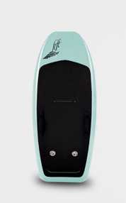"LIFT3F E-Foil 4'9" Sport - Ultra-stable and beginner-friendly eFoil board with 70 liters, 29.5 lbs weight, and 250 lbs rider capacity.