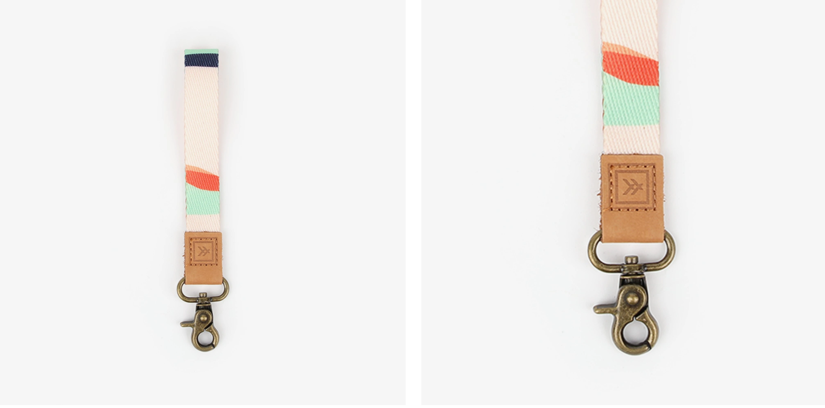 4" x 4.5". Ideal for minimalist style, pairs with elastic wallet and card holder.