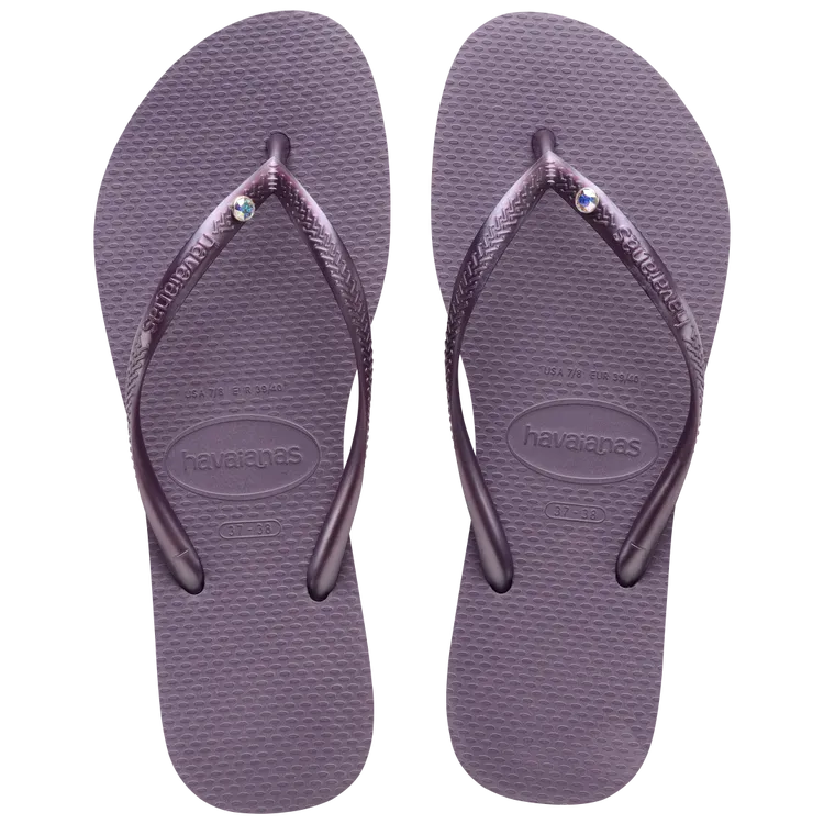 Havaianas Slim Crystal Sandal Mauve