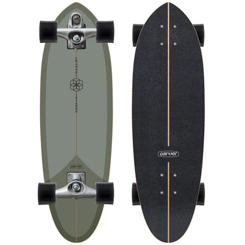Carver Channel Islands 32.5'' Mid Sage Surfskate Complete