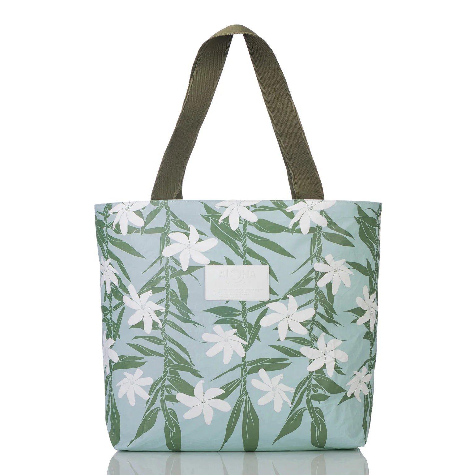 Tiare Ti Day Tripper Seafoam Tote Bag, Lightweight, Expandable Zipper Top, Splash-Proof, Easy to Clean