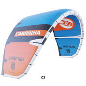 The Drifter, long known as the benchmark for riding moving walls of water, has undergone one of its biggest updates yet. Building on lessons learned from the Apex kites, the shorter wingtip section improves efficiency, making turns smoother and more responsive. With the addition of Ultra HT and Teijin D2 materials, this is the highest performing Drifter kite ever produced. Whether you're charging down the line, hunting for the next section, or throwing freestyle tricks, the Drifter is the ultimate addition 