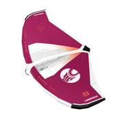 2027 Cabrinha Mantis wing for wing foiling featuring refined aerodynamic shaping, Teijin D2 canopy, rigid boom platform, and all-around performance.
