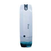 Cabrinha Stylus light wind kite board with wide outline and low rocker for early planing and maximum efficiency in light wind conditions.
