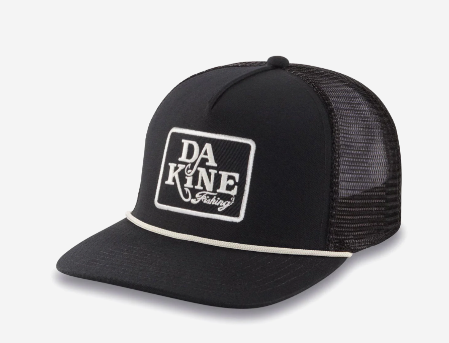 Stay stylish and sustainable with the Dakine All Sports Trucker hat - featuring recycled fishing net material and adjustable snapback.