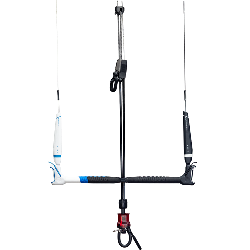 Cabrinha Unify Control System bar with reduced-diameter grip, lightweight design, and proven quick release.