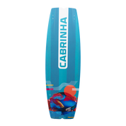 Cabrinha Vapor kiteboard with paulownia wood core designed for smooth control, reduced vibration, and stable performance in choppy powered conditions.