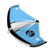 Cabrinha Vision XL light wind wing with rigid boom, designed for early foiling, low-end power and effortless handling in marginal conditions. Blue.
