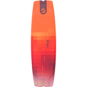 Xcal kiteboard with wood core construction and double concave bottom