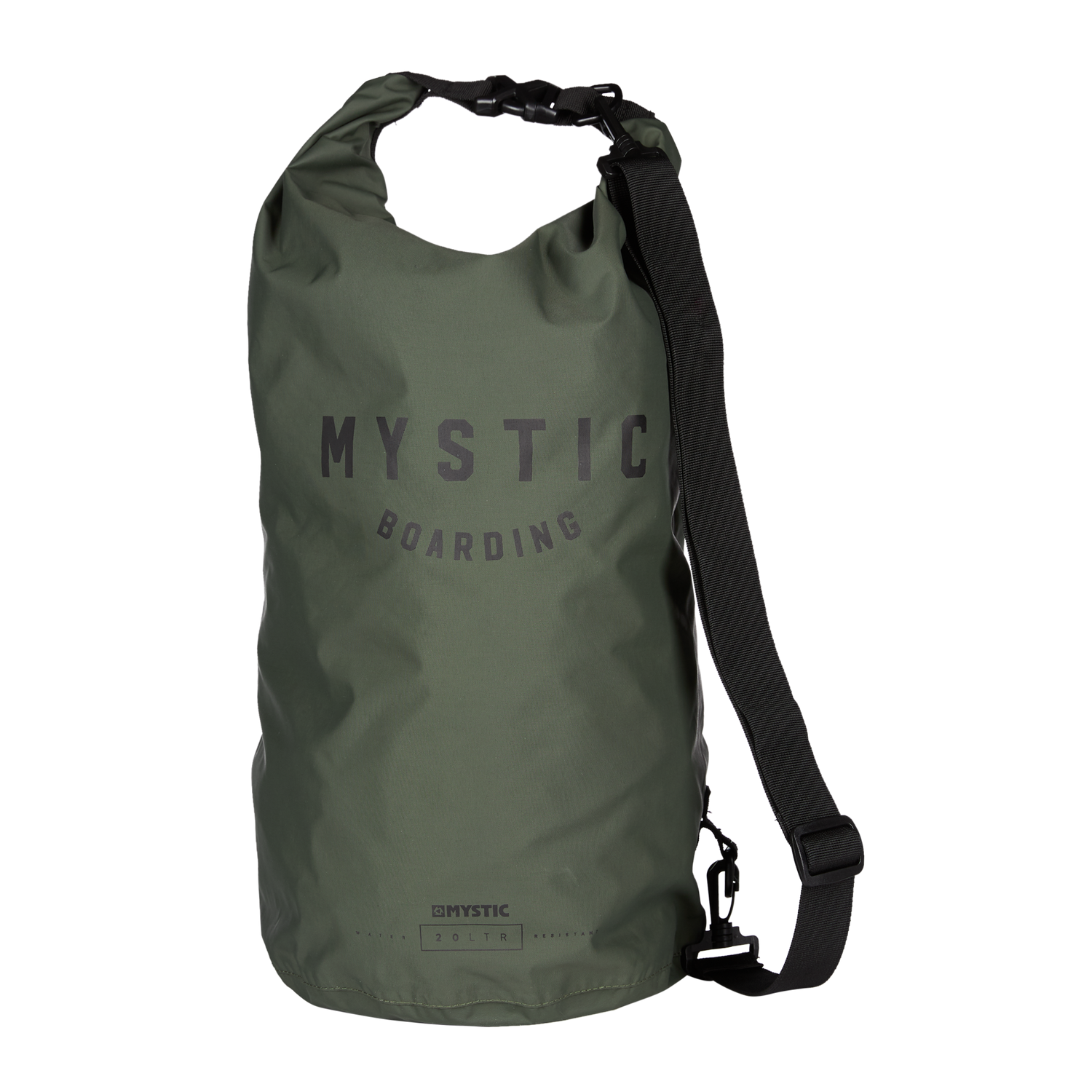 Water-resistant Dry Bag BRAVE GREEN with Kross buckle closure, fits wetsuit and poncho. Made of 85% PVC / 15% Polyester.