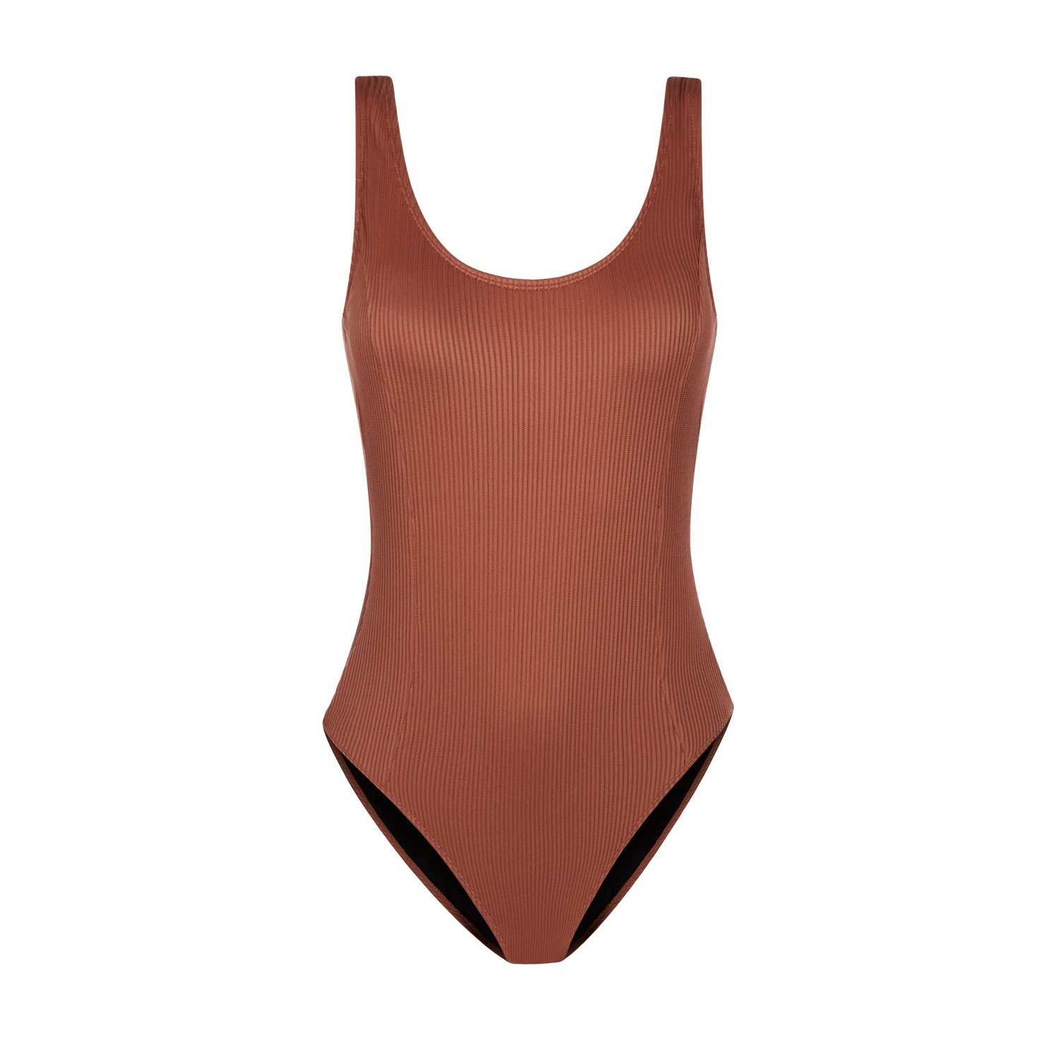 Rusty Saga Swimsuit with Mystic Print, Low Cut Back, and Cheeky Coverage, 90% Polyester / 10% Elastane, Rib (230gs)