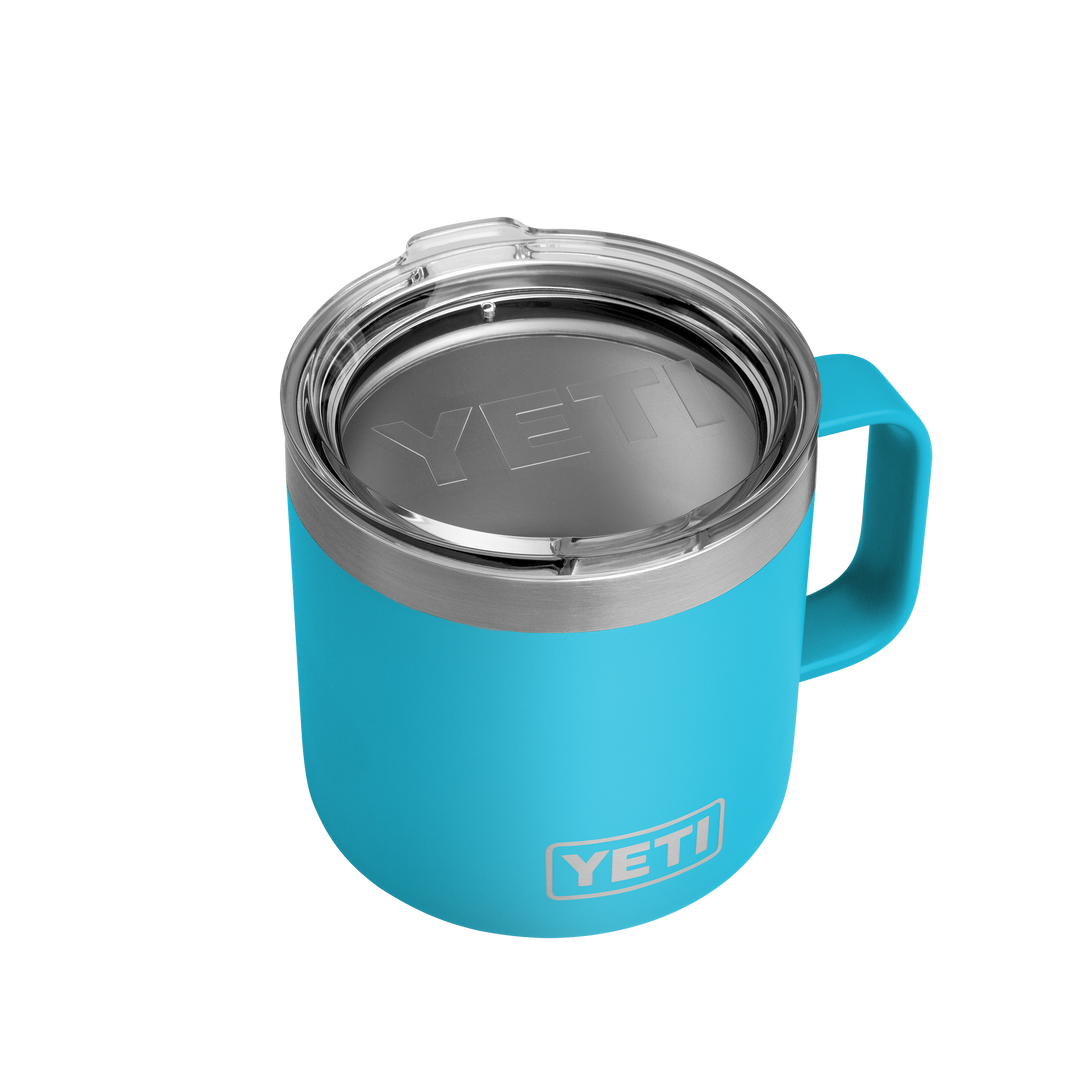 Yeti Rambler 14oz Mug - shops Pacific Blue