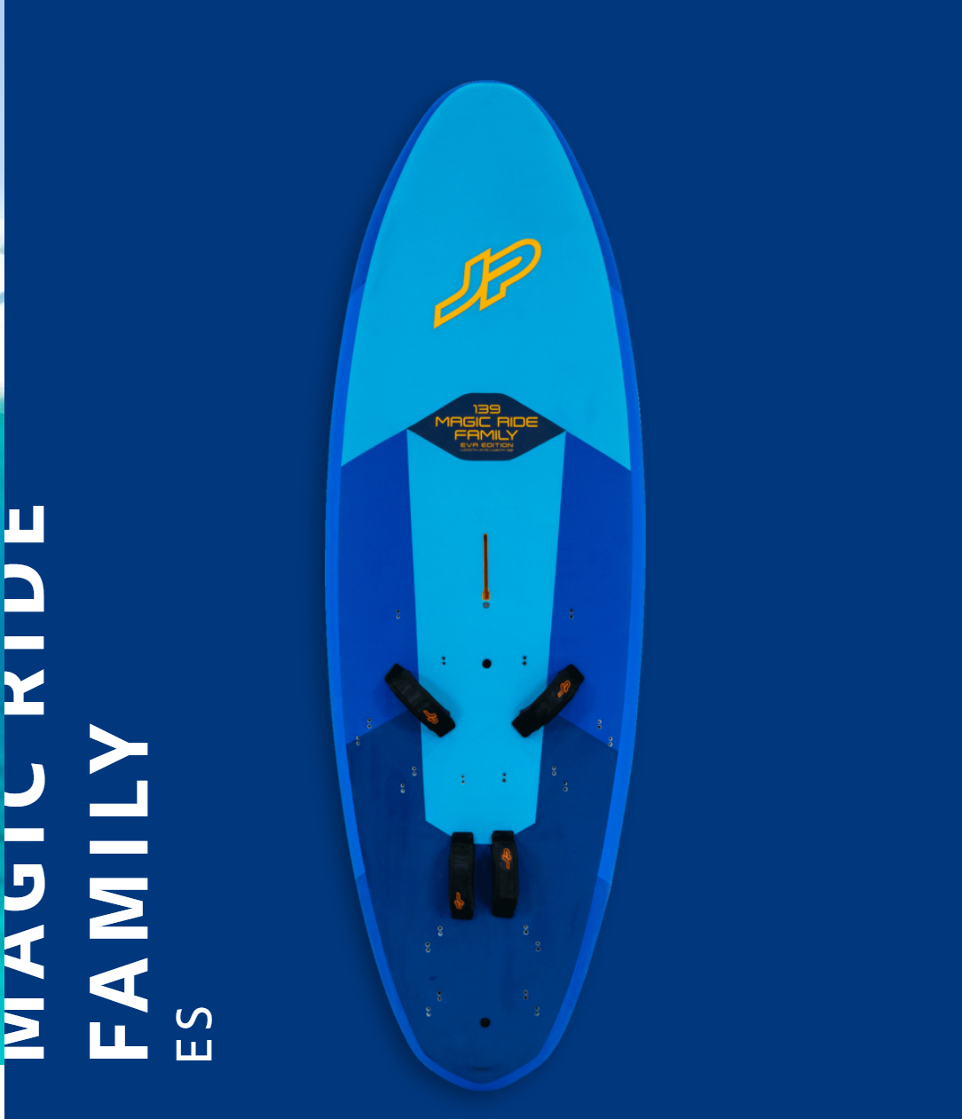 22 JP Magic Ride EVA Family windsurf board for freeriding fun with easy handling and performance in all conditions