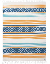 Sand Cloud Nomad Towel in Natural Color, 100% Turkish Organic Cotton, Whale Design, Sand Resistant - Sustainable and Absorbent!