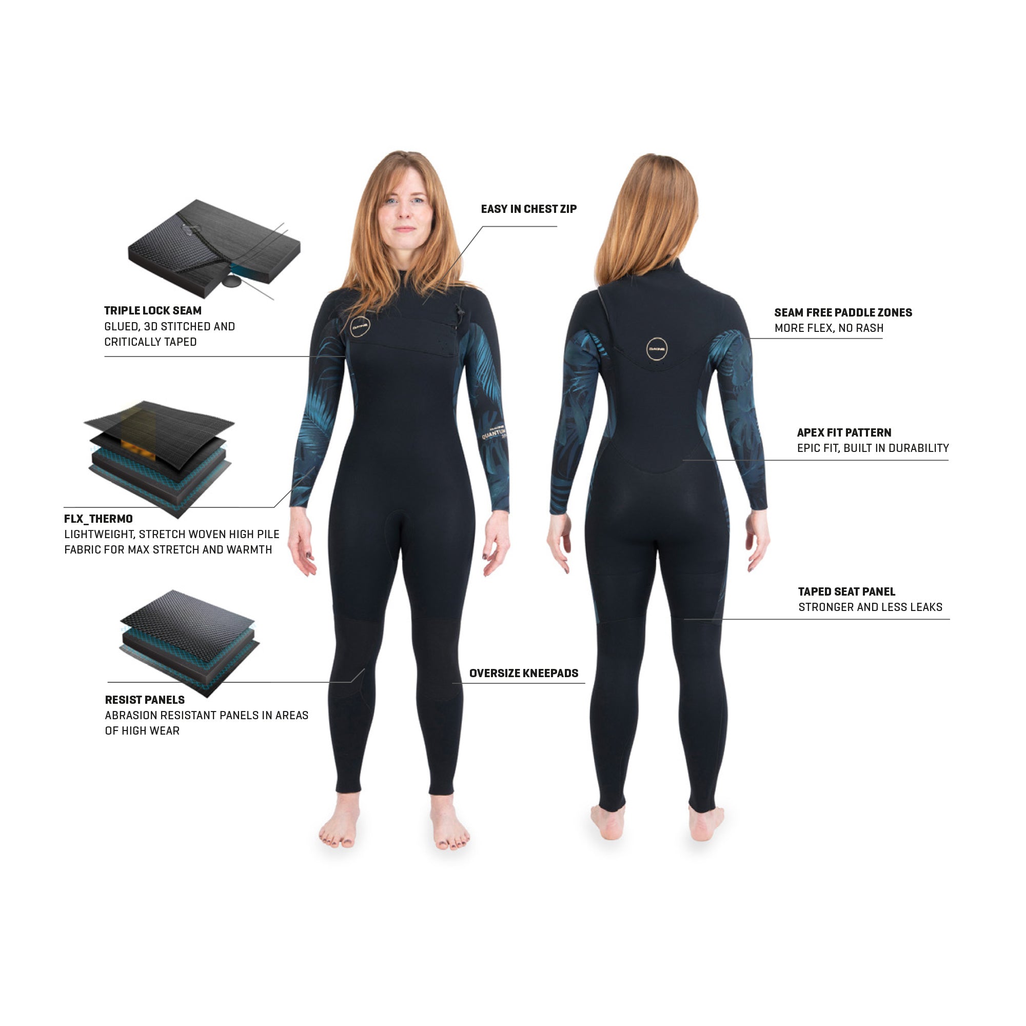 Dakine Women's Quantum Wetsuit - High-Performance Cold-Water Gear