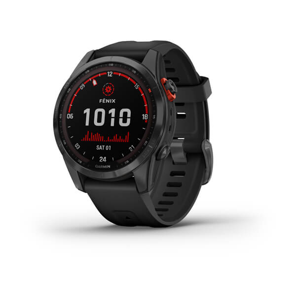 Garmin fenix 7 Solar Edition - Multisport GPS Watch with Solar Charging, Pulse Ox, Music, and Health Tracking