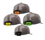 Colorful mix of bobber hats floating on water, perfect for outdoor adventures. Contact us for color options.